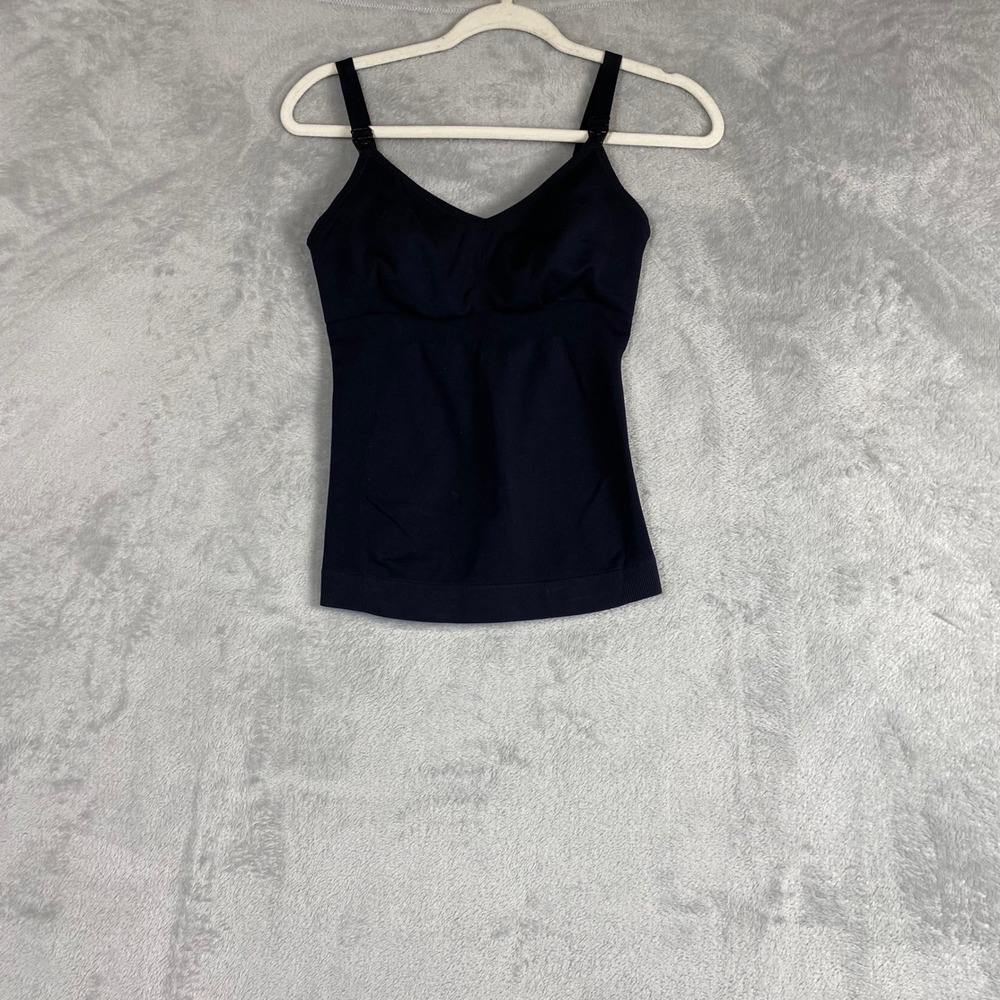 Knix Black Seamless Nursing Camisole Maternity Tank Top Medium V-Neck Adjustable